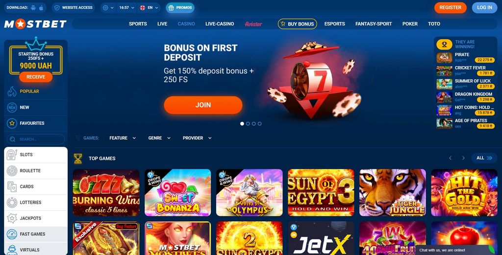 Mostbet - Site Oficial de Cassinos Online e Apostas Esportivas
